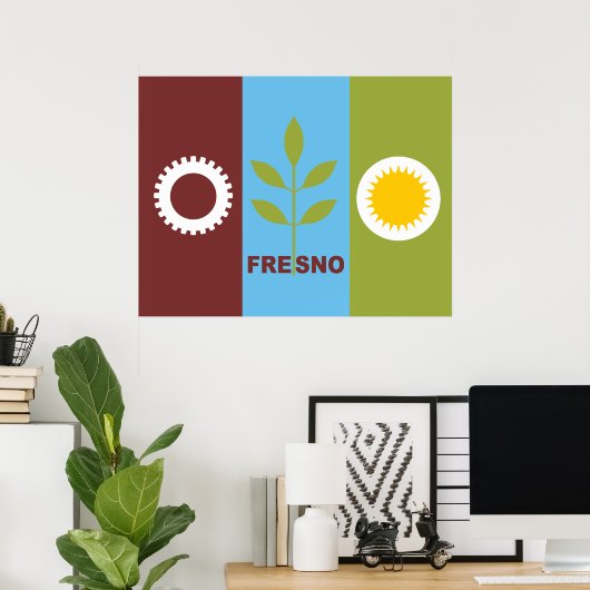 Freskenflagge Poster (Heimbüro)