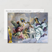 Fresko Barockkirche Postkarte (Vorne/Hinten)