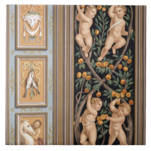 Fresko der Amoren von der Kirche von St. Fliese