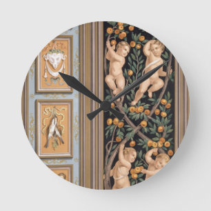 Fresko der Amoren von der Kirche von St. Runde Wanduhr