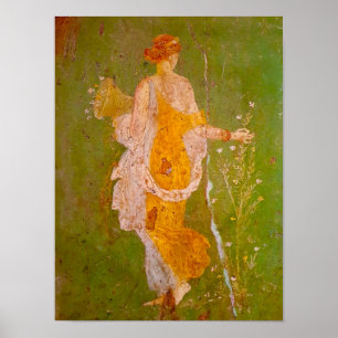 Fresko der Flora in der Villa der Ariadne, Pompeji Poster
