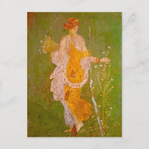 Fresko der Flora in der Villa von Ariadne, Pompeji Postkarte