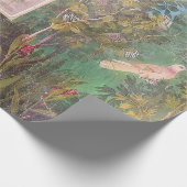 Fresko einer Gartenlandschaft, Pompeji Geschenkpapier (Ecke)