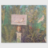 Fresko einer Gartenlandschaft, Pompeji Geschenkpapier (Flach)