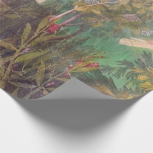 Fresko einer Gartenlandschaft, Pompeji Geschenkpapier (Ecke)