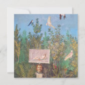 Fresko einer Gartenlandschaft, Pompeji Karte (Vorderseite)