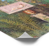 Fresko einer Gartenlandschaft, Pompeji Poster (Ecke)