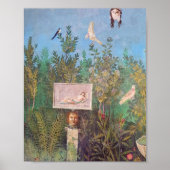 Fresko einer Gartenlandschaft, Pompeji Poster (Vorne)