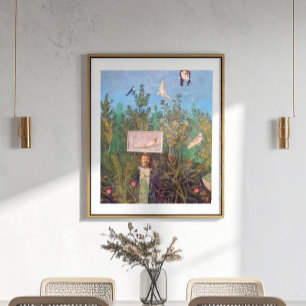 Fresko einer Gartenlandschaft, Pompeji Poster