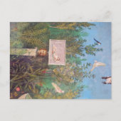 Fresko einer Gartenlandschaft, Pompeji Postkarte (Vorderseite)