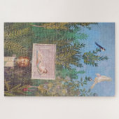 Fresko einer Gartenlandschaft, Pompeji Puzzle (Horizontal)