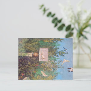 Fresko einer Gartenszene, Pompeji Postkarte