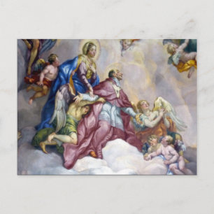 Fresko Priester Postkarte