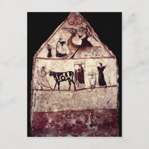 Fresko vom Grab von Gaudio, c.480 BC Postkarte