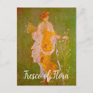 Fresko von Flora in der Villa von Ariadne, Pompeji Postkarte