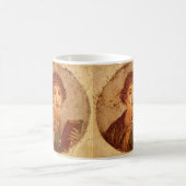 Fresko von Sappho in Pompeji Kaffeetasse (Mittel)