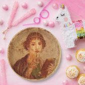 Fresko von Sappho in Pompeji Pappteller (Party)