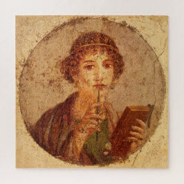 Fresko von Sappho in Pompeji Puzzle