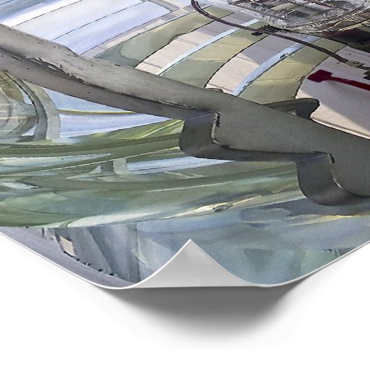 Fresnel Lens - Pemaquid Point Lighthouse Print Poster (Ecke)