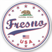 Fresno Aufkleber (Vorderseite)