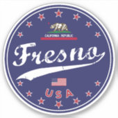 Fresno Aufkleber (Vorderseite)