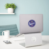 Fresno Aufkleber (Laptop auf Schreibtisch)