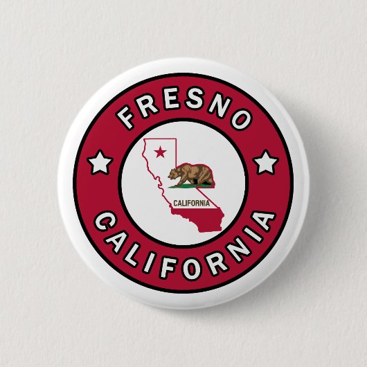 Fresno California Button (Vorderseite)