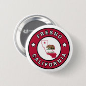 Fresno California Button (Vorne & Hinten)