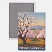 Fresno California Central Valley Magnet (Vorderseite/Rückseite)