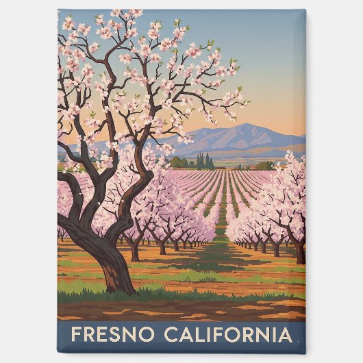 Fresno California Central Valley Magnet (Vorderseite)