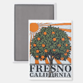 Fresno California Central Valley Magnet (Vorderseite/Rückseite)