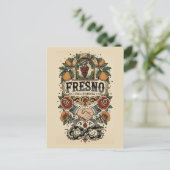 Fresno California Central Valley Postkarte (Stehend Vorderseite)