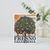 Fresno California Central Valley Postkarte (Stehend Vorderseite)