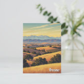 Fresno California Central Valley Postkarte (Stehend Vorderseite)