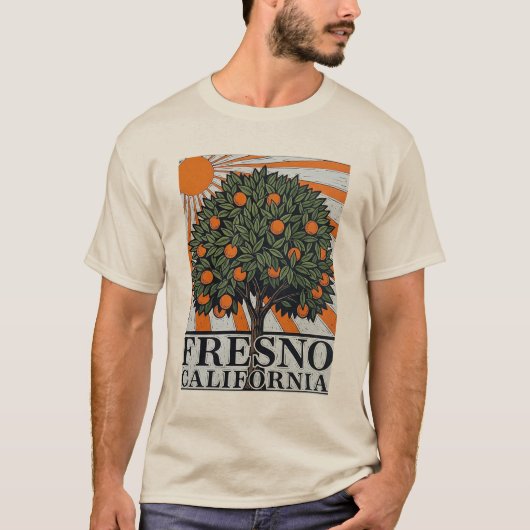 Fresno California Central Valley T-Shirt (Vorderseite)