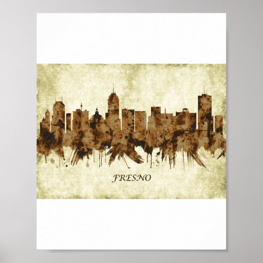 Fresno California City Poster (Vorne)