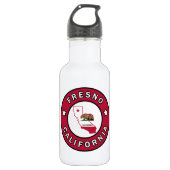 Fresno California Edelstahlflasche (Vorderseite)