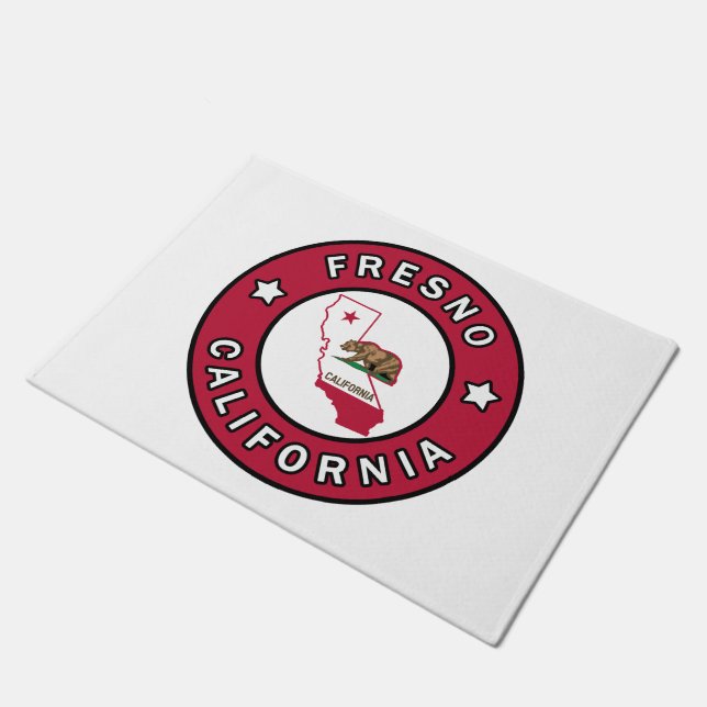 Fresno California Fußmatte (Schrägansicht)