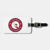 Fresno California Gepäckanhänger (Vorderseite horizontal)