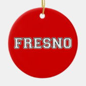 Fresno California Keramik Ornament (Vorne)