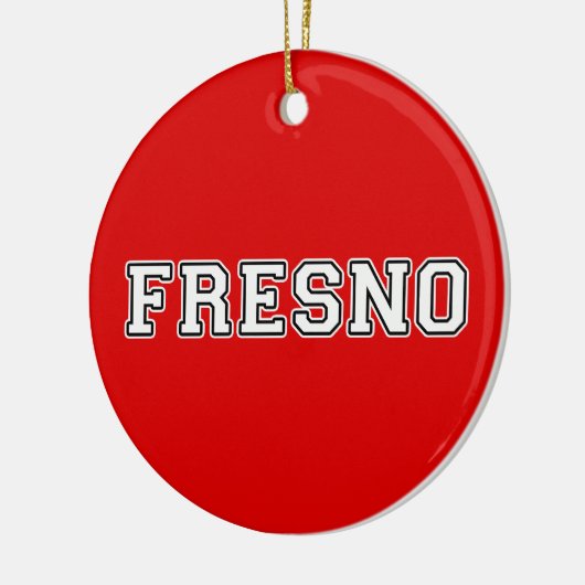 Fresno California Keramik Ornament (Links)