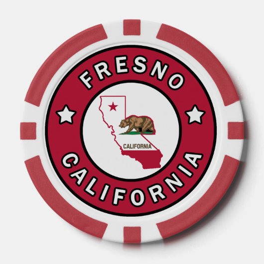 Fresno California Pokerchips (Vorderseite)