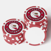 Fresno California Pokerchips (Stapel)