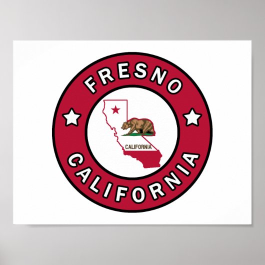 Fresno California Poster (Vorne)