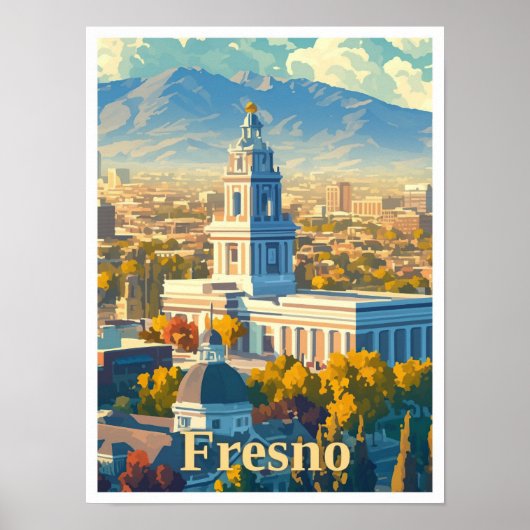 Fresno California Poster (Vorne)