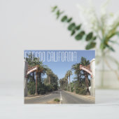 Fresno California Postkarte (Stehend Vorderseite)