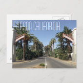 Fresno California Postkarte (Vorne/Hinten)
