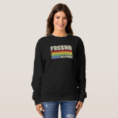 Fresno California Pride Rainbow Flag Gay Pride Mer Sweatshirt (Vorne ganz)