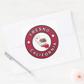 Fresno California Quadratischer Aufkleber (Umschlag)