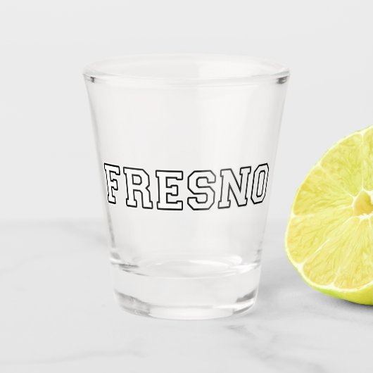 Fresno California Schnapsglas (Vorderseite)